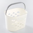 thumbnail image 6 of White Portable Storage Basket for Bathing Cloths Made of Durable PP Material with Multi Holes Design 2 Pcs, 6 of 8