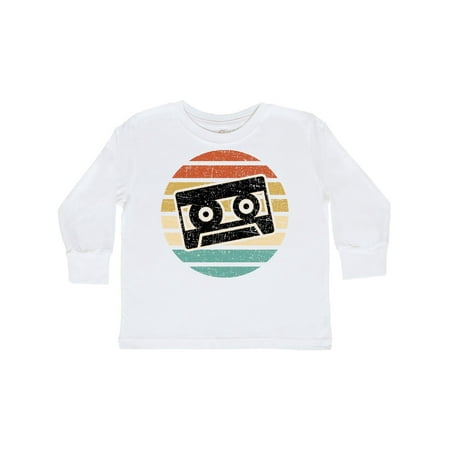 

Inktastic Vintage Cassette Tape Silhouette Gift Toddler Boy or Toddler Girl Long Sleeve T-Shirt
