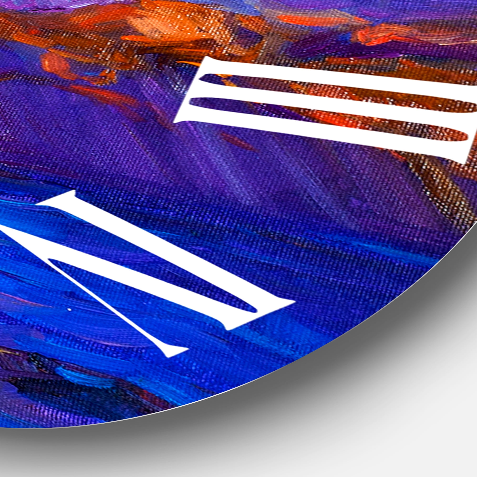 Designart 1 in Quartz Coastal Wall Clock