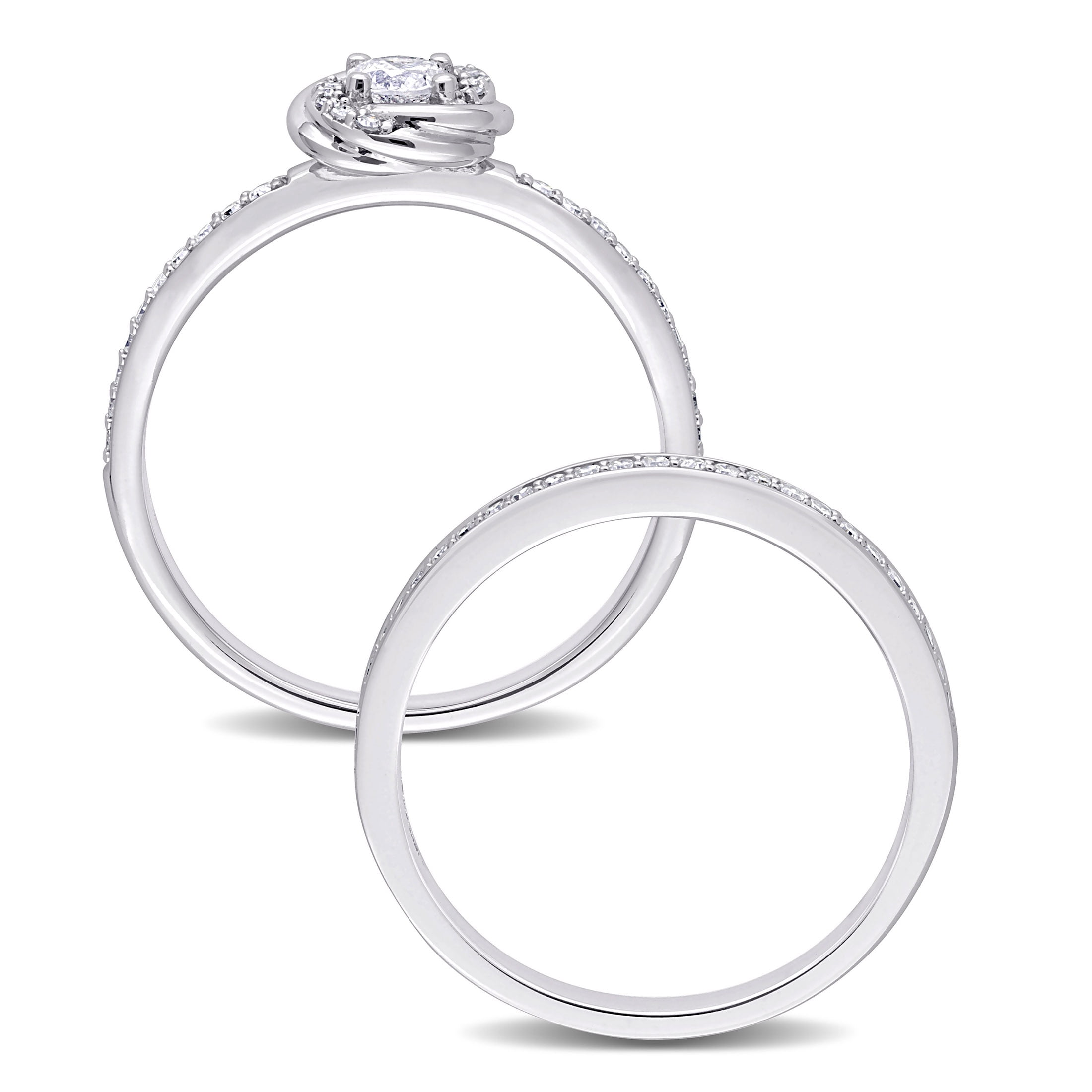 Everly Women's Diamond 14k White Gold Bridal Set
