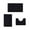 Black-782, variant on Bath Mat 3-piece Set, Foam Bathroom Rugs with Non-slip Backing, Ultra Soft & Absorbent Machine Washable Mats for Bath, Shower, and Toilet Floor Use,Vsgery