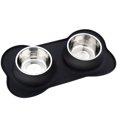 thumbnail image 1 of Cuencos Para Perros De Lujo Para Mascotas, Cuenco De Acero Inoxidable Para Perros Sin Derrames, Alfombrilla De Silicona Antideslizante, Juego De Cuencos De Agua Y Comida Para Perros De 24/48 Oz, Cuenc, 1 of 5