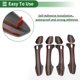 thumbnail image 5 of Recubrimiento de manija de puerta inteligente para 4 puertas Unique Bargains, recubrimiento de manija de puerta lateral, para VW Golf 2013-2020, ABS Fibra de Carbono Negra 1 juego, 5 of 6