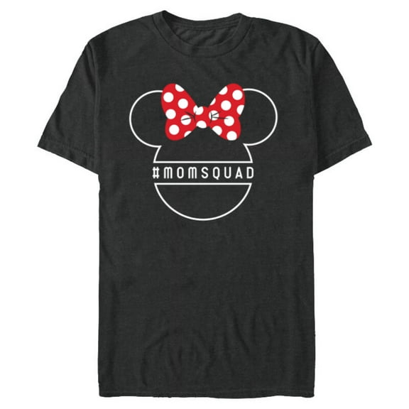 Disney Minnie Mouse Icon Mom Squad - Short Sleeve Blended T-Shirt for Adults - Customized-Dark Heather
