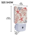 thumbnail image 4 of Yayeee LED Plug in Night Light for The Home with Auto Dusk to Dawn Light Sensors, 2 Pack, Starfish Seashell, 4 of 6