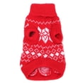 thumbnail image 2 of Christmas Pet Dog Puppy Snowflake Knit Sweater Hoody Clothes Costume  Gifts, 2 of 3