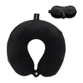 thumbnail image 1 of Cómodo Cojín Para El Cuello  Bloosom Almohada De Espuma Viscoelástica Negro, 1 of 4