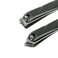 thumbnail image 6 of Unique Bargains 2 Pcs Nail Cutter Set for Men and Women Stainless Steel Black, 6 of 6