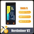 thumbnail image 3 of Nerdminer V2 78KH/S BTC Solo Lottery Miner + LV03 74KH/S con Pantalla LCD, Bitcoin BTC Crypto Miner ASIC, Minero Silencioso, 3 of 5