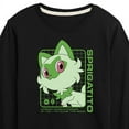 thumbnail image 3 of Pokémon - Sprigatito Stats - Youth Long Sleeve Graphic T-Shirt, 3 of 5