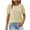 Beige, variant on JGGSPWM Women's Summer Crew Neck Trendy Lace Puff Sleeve Loose Fit Tunic Going Out Dressy Casual T-Shirt Blouse Top White XL