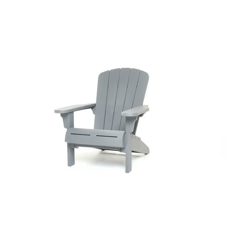 Keter Adirondack Chair  Resin Outdoor Furniture  Gray