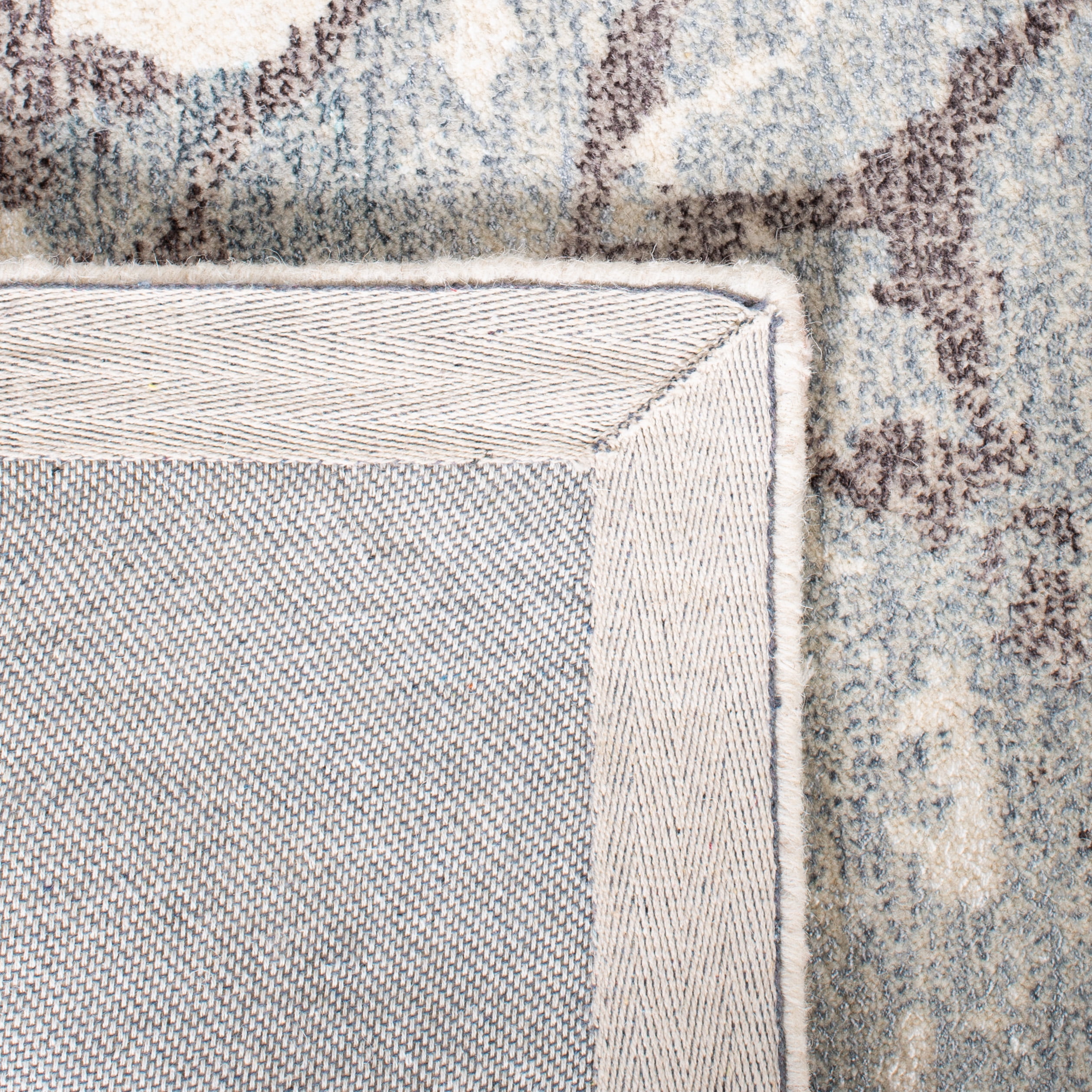 SAFAVIEH Restoration Vintage Conway Abstract Distressed Runner Rug, Grey/Ivory, 2'3" x 8'
