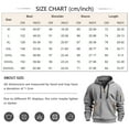 Knosfe Men's Quarter Zip Pullover Men Long Sleeve Workout Hoodie