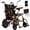 Leopard Print, variant on Aoemoe Electric Wheelchair Adults & Seniors – 286 lb Capacity, Dual Motor, 15 km Range, Lightweight Portable Power Chair, Purple