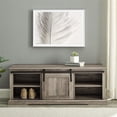 thumbnail image 4 of 48" Sliding Grooved Door Entry Bench with Storage in Gray Wash, 4 of 5