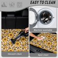 thumbnail image 5 of HUISEFOR Leopard Sunflower Bow Car Trunk Mat 29" x 39", Universal Scratchproof Rear Trunk Liner Non Slip Auto Accessories Universal Fit for Most Cars SUV, 5 of 7