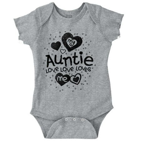 

Brisco Brands My Auntie Loves Me Adorable Baby Bodysuits for Girls
