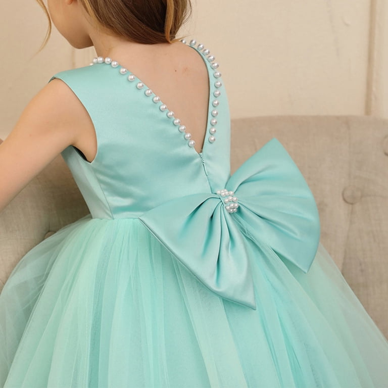strapless open back dress PM433,Princess Dusty Blue Tulle A-Line Long Prom Dresses,Layers Birthd –  prommirror main image 1
