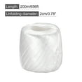 thumbnail image 2 of Uxcell Polyester Nylon Plastic Rope Twine Bundled for Packing ,200m White 2 pack, 2 of 6
