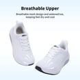 thumbnail image 5 of FefiYo Plantar Fasciitis Walking Sneakers, Wide Toe Box with Arch and Orthotic Support White US 6, 5 of 7