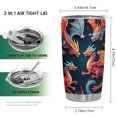 thumbnail image 2 of Taza de viaje Oasisdream, vaso de 600 ml con estampado de dragones, 2 of 6