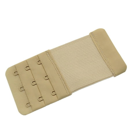 

50Pcs Women Bra Soft Extender Polyester Flexible Bra Extension Strap Hook 5.7cm 3 Row 3 Row Hook Skin Color