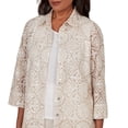 thumbnail image 4 of Alfred Dunner Womens Sequin Medallion Two In One Top, 4 of 4