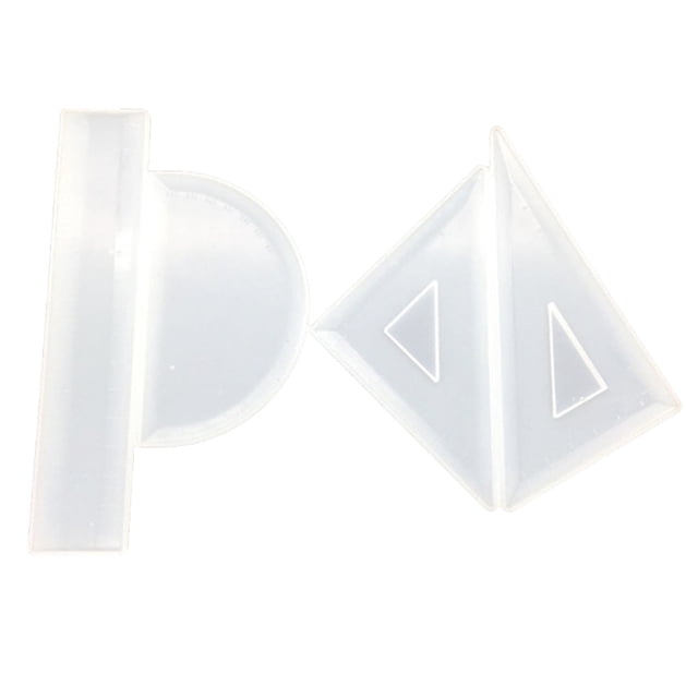 4 UNIDS Diy Crystal Epoxy Regla Molde Estudio Hecho A Mano Forma Irregular Silicona Gobernante de Resina Moldes de Fundición Herramienta de Medición con Escala