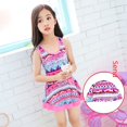 thumbnail image 4 of Trajes de baño para niños, trajes de baño femeninos de princesa dividida siamesa, trajes de baño para niñas de talla mediana y grande, trajes de baño para estudiantes, 4 of 6