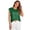 Dark Green, variant on Womens Silk Satin Tops 2026 Summer Spring Cap Sleeve Shirts Dressy Crew Neck Tank Tops Loose Business Casual Blouse Wine S