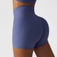 thumbnail image 5 of 2 piezas de cintura cruzada, pantalones cortos de yoga para levantar la cabeza y la cadera, pantalones cortos de fitness para correr y ciclismo con bolsillo, pantalones cortos ajustados para correr, 5 of 6