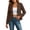 Blazers for women Brown, variant on Blazers for Women Plus Size Short-Sleeve Blazer, Long-Sleeve Lapel Business-Casual Blazer Blue XXL