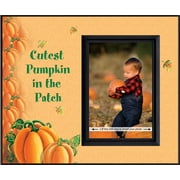 Cutest Pumpkin in the Patch Blk - Halloween Picture Frame Gift
