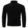 thumbnail image 3 of Men's Big Tall Thermal Turtleneck Sweater Winter Insulated Knit Plus Size Design, 3 of 3