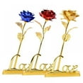 thumbnail image 2 of 24K Gold Plated Rose Flower Valentines Day Gift Birthday Romantic Golden Flower 1PCS, 2 of 12