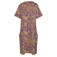 thumbnail image 4 of Baton Rouge-vestido de Cachemira indio para mujer traje de dama de honor con bolsillo holgado de noche, 4 of 6