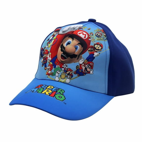 Mario Bros Anime Themed Baseball Cap - Adorable Fun Cartoon Graphics, Comfortable Fit for Anime Fans