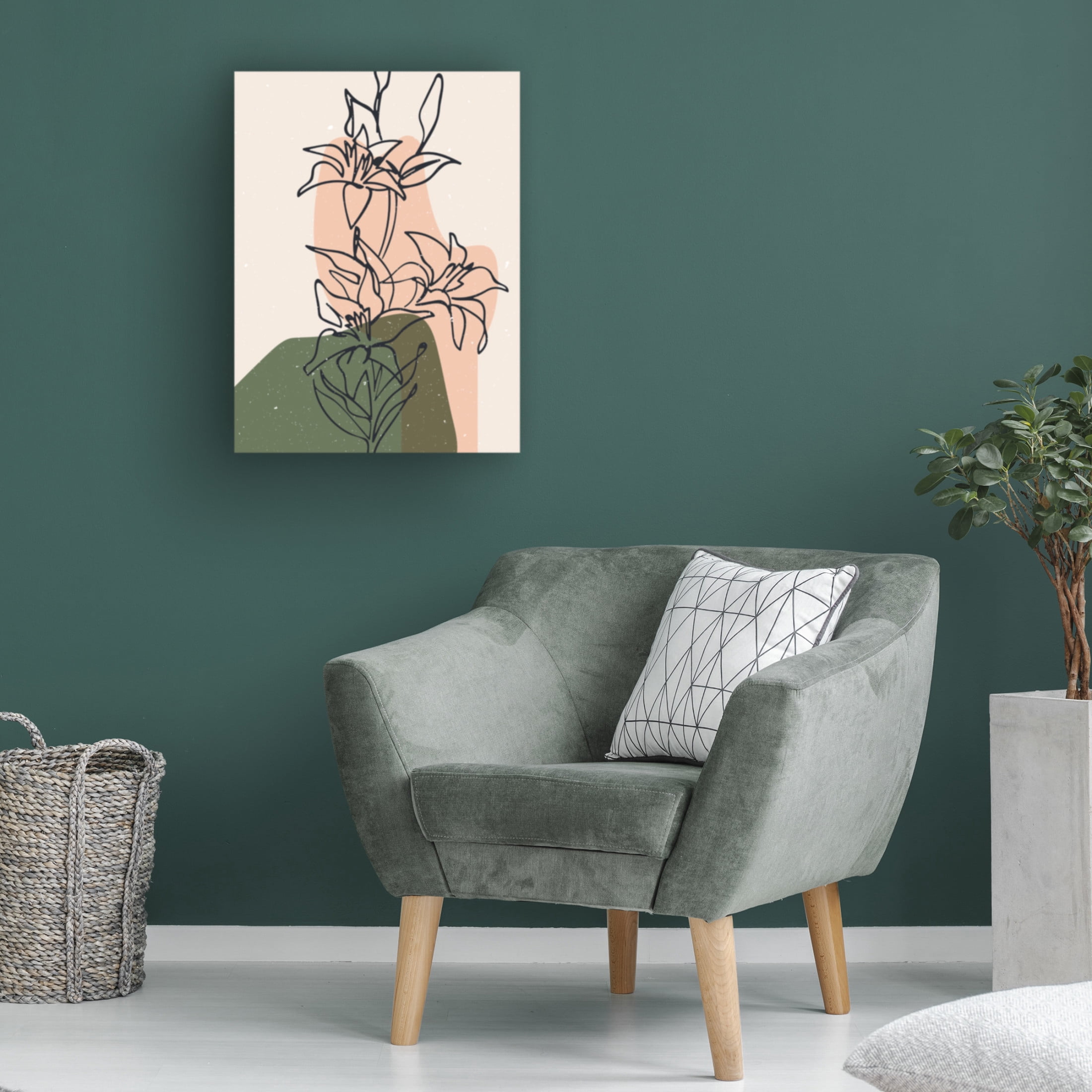 Trademark Fine Art NKTN   Abstract composition 17 Canvas Wall Art