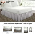 thumbnail image 4 of HNB Store Ruffled Bed Skirt Easy Fit 12" inch Drop | Microfiber Made | King | Light Grey, 4 of 7