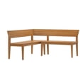 thumbnail image 3 of Risa Corner Bench (64in x 64in / 1620mm x 1620mm), Pecan, 3 of 11