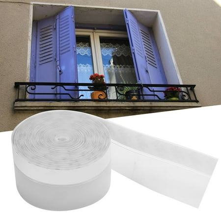 

Tebru 5M Transparent Self-adhesive Door Window Sound Insulation Dust Prevention Sealing Strip Self-adhesive Sealing Strip Transparent Sealing Strip