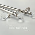 thumbnail image 5 of SKYPLUS LIVING 1-1/8 inch Single Window Curtain Rod with Crystal Finial Set,Adjustable72-144'' in,Silver, 5 of 10