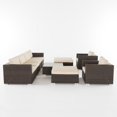 thumbnail image 2 of Santa Rosa 6 Seater Wicker Sectional with Aluminum Frame Multi Brown/Beige, 2 of 29