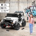 thumbnail image 2 of Yiwa 24V Ride On Truck for Big Kids, 2 Seater Ride On Car with Remote Control, 4-Wheeler Suspension, 3 Speed Options, LED Lights, 2 of 9