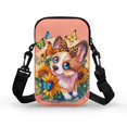 thumbnail image 2 of HELLHERO Women Messenger Bag Polyester Double Zipper Puppy in Leopard Bow for Outdoor Daily Use Adults, 2 of 7
