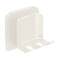 Yonrjhukm Seamless Wall Mounted Toothbrush Holder with Lid, Non-Porous Organizer Rack for Bathroom, Kitchen & Shower, Self-Adhesive Storage Solution, Easy Installation