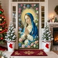 thumbnail image 5 of Uutvery Religious Christmas Door Cover, Nativity Scene Door Hanging with Savior Mary Three Kings, for Church Home Decor Holiday Celebration, Festive Banner for Christmas, 70.87x35.43 inches, 5 of 6