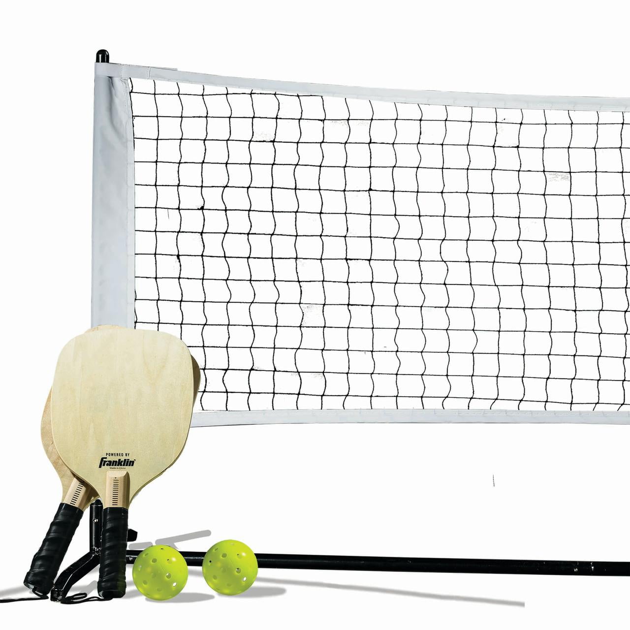 GoSports Wood Pickle Ball Starter Set Includes 2 Wooden Paddles 4 Official for sale online 