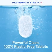 BLUELAND 100% Plastic-Free Dishwasher Detergent Tablets, 60 Count, Free & Clear, Eco-Friendly Dishwashing Pods, Natural, USDA Certified biobased
